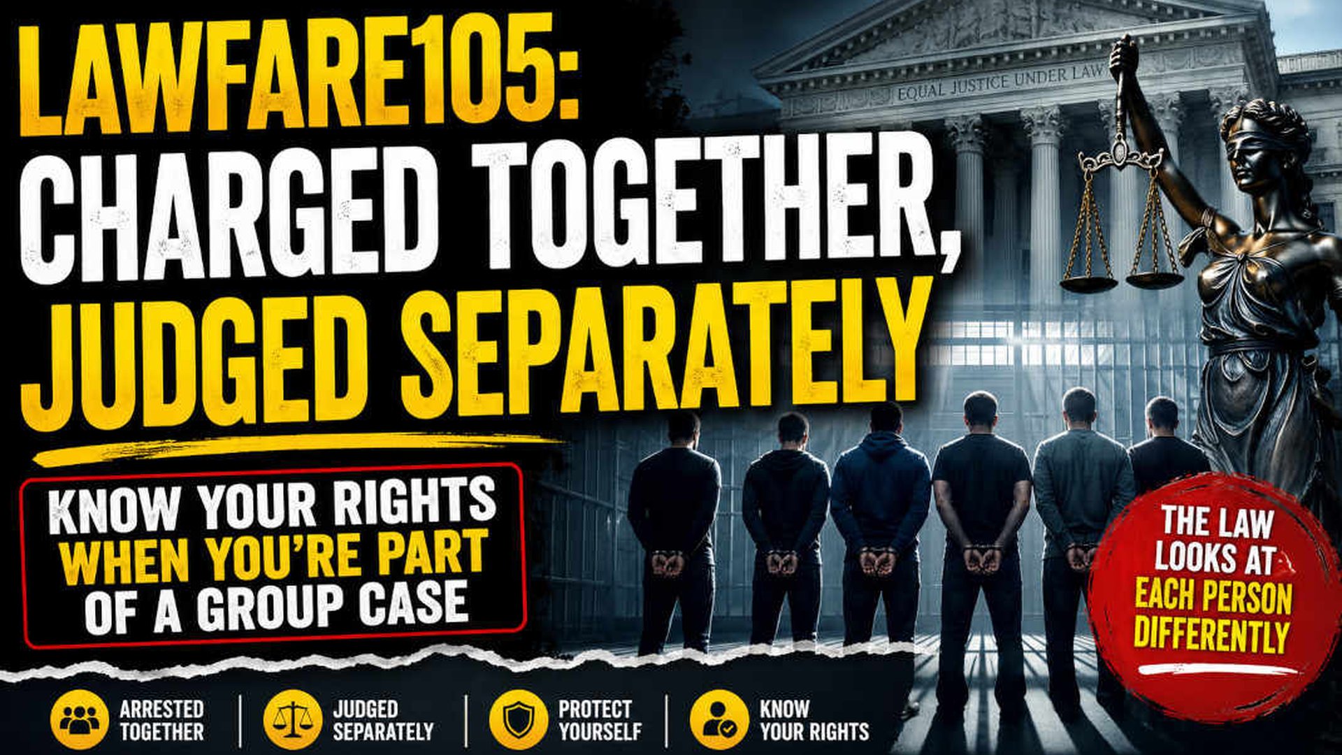 LAWFARE105: Charged Together, Judged Separately — Know Your Rights When You're Part of a Group Case