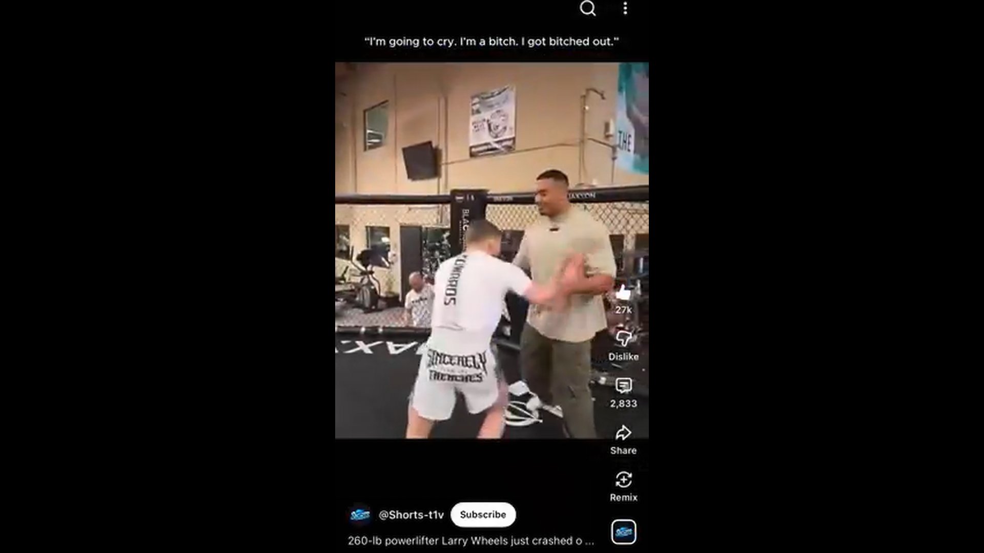 125lb. White Chad vs. 260lb. Nigger