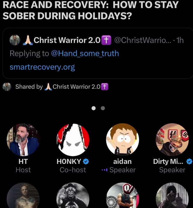 Race and Recovery: STAY SOBER WP o/